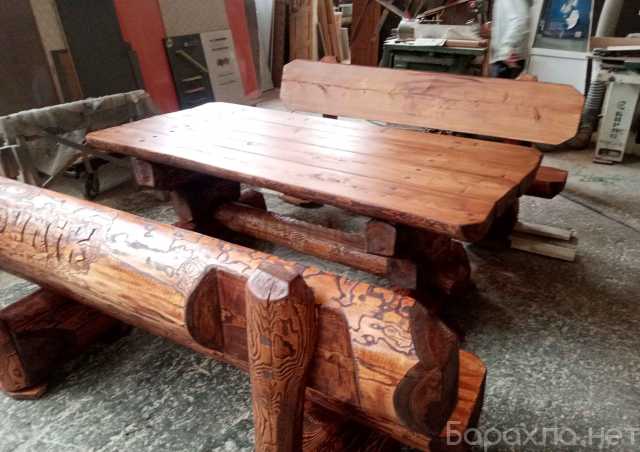 Предложение: Рубленая деревянная мебель от мастера