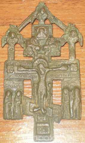 Продам: Старинные бронзовые иконки,крест киотный