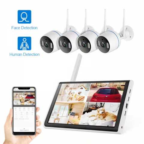 Продам: Комплект видеонаблюдения Wi-Fi 4 камеры