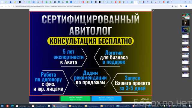 Предложение: Авитолог
