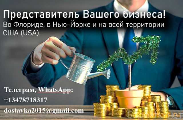 Предложение: Представлю ваши интересы и бизнес в сша