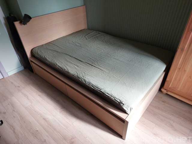Продам: Кровать ИКЕЯ МАЛМ с матр.б/у(140х200)