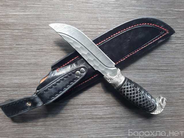 Продам: Нож "Кобра", сталь Дамаск, каменный век