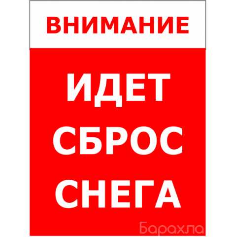 Предложение: Сброс снега с крыши