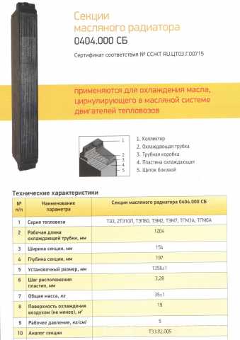 Продам: Продам секции масляного радиатора 0404.0