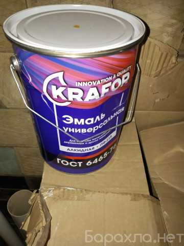 Продам: Краска Эмаль универсальная KRAFOR желтая