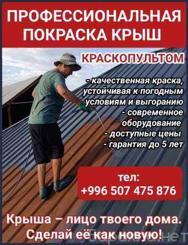 Предложение: Профессиональная покраска крыш краскопул