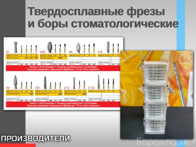 Продам: Твердосплавные фрезы и боры стоматологич