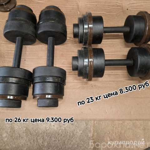 Продам: гантели разборные по 23 кг и 26 кг