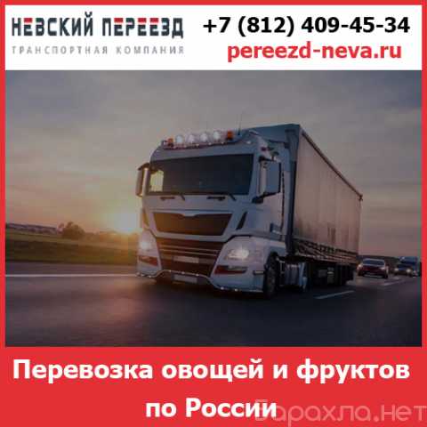 Предложение: Грузоперевозка фруктов и овощей по Росси