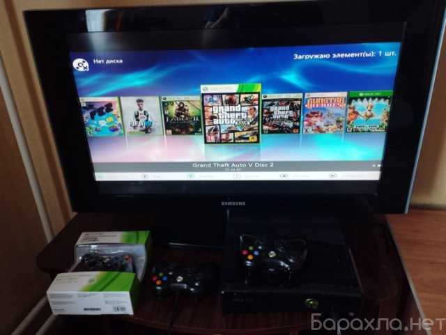 Продам: Xbox 360 + 3 джойстика + игры