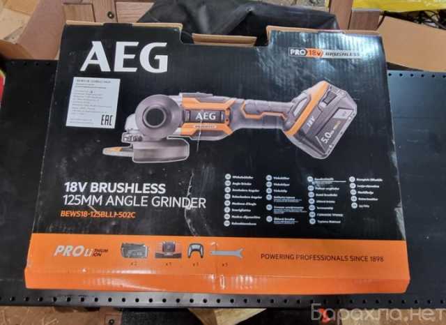Продам: Аккумуляторная болгарка AEG 125 18V