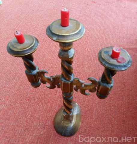 Продам: подсвечник деревянный ручной работы