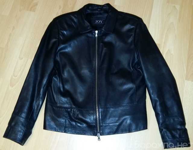 Продам: куртка женская чёрная кожаная р.44