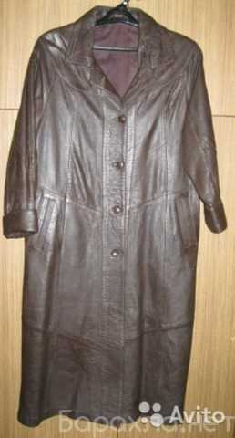 Продам: плащ женский кожаный коричневый 50-52