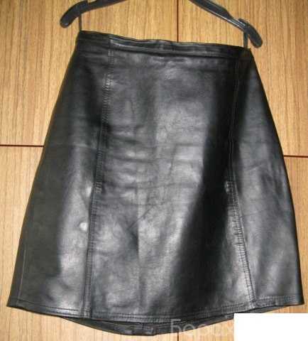 Продам: юбка женская кожаная чёрная мини 40-42 р