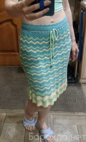 Продам: Юбка из бамбуковой пряжи, ручная работа