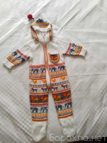 Продам: Комбинезон вязаный с капюшоном детский
