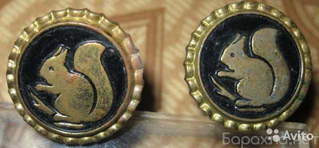 Продам: запонки белочка СССР раритет винтажные