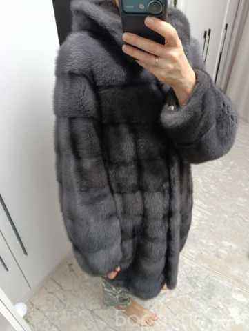 Продам: Шуба норковая кокон графит 46-48