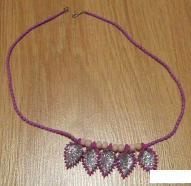 Продам: женская бижутерия бусы колье розовые