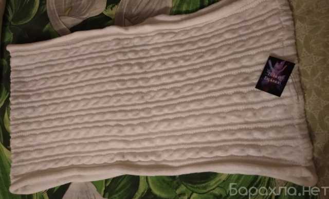 Продам: снуд шарф идеально белый вязанный