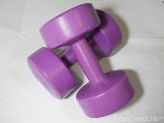 Продам: гантели пластик 2х3кг