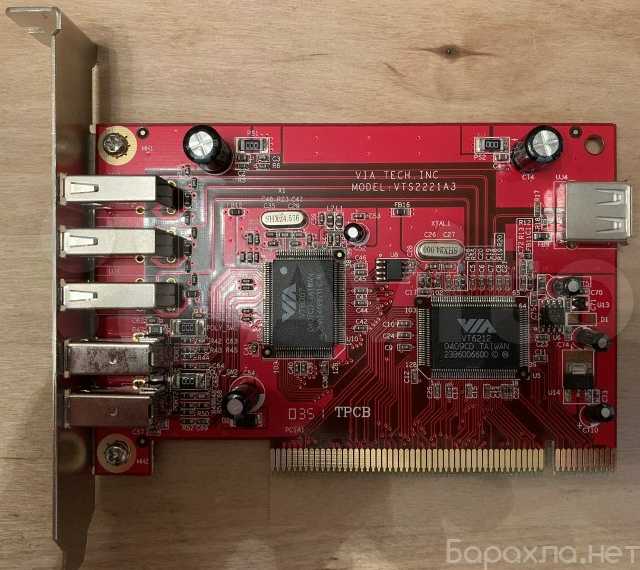Продам: контроллер PCI Combo Card USB VTS2221A3