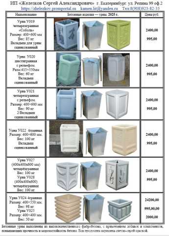 Продам: УРНЫ БЕТОННЫЕ ДЛЯ МУСОРА