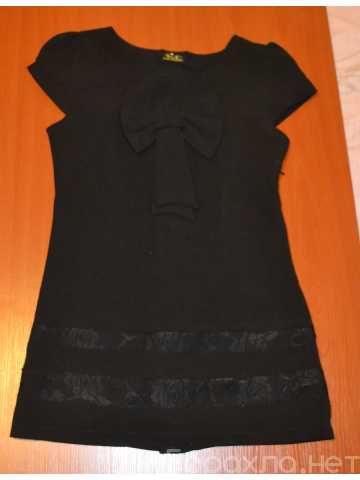 Продам: Платье школьное чёрное с бантом