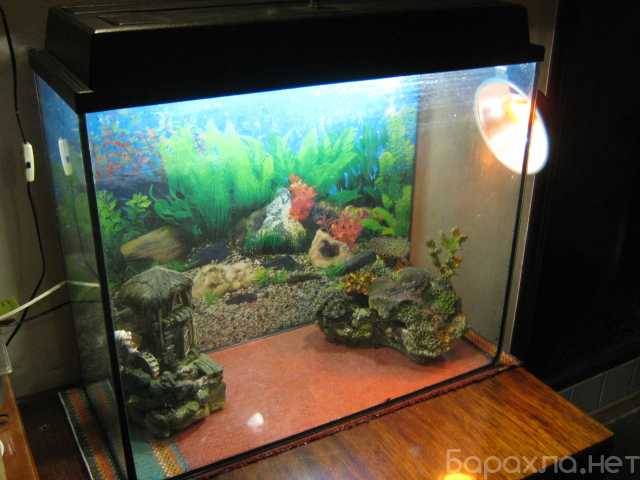 Продам: Аквариум 130 литров, декор и грунт