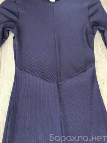 Продам: Синее приталеное платье H&M (XS, стрейч)