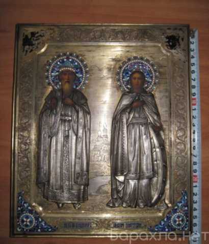 Продам: Икона Владимир и Екатерина 19 век 27х22