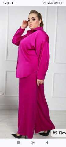 Продам: Костюм женский атлас 52 размер
