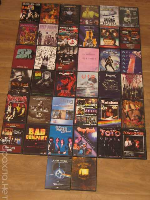 Продам: 38 DVD с рок музыкой