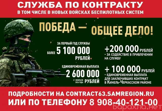 Вакансия: СЛУЖБА ПО КОНТРАКТУ