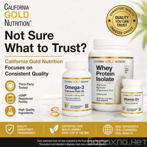 Предложение: California Gold Nutrition — качественные
