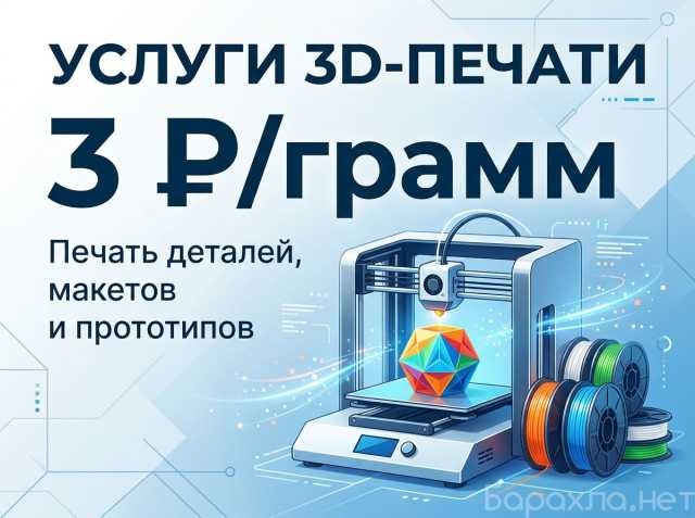 Предложение: 3D печать в Ижевске, печатаем за 1 день