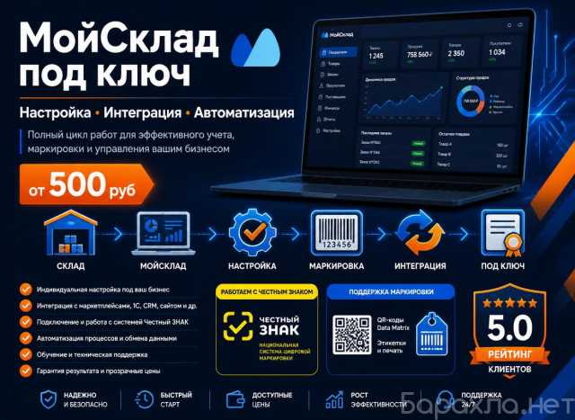 Предложение: Настройка МойСклад под ключ — официальны
