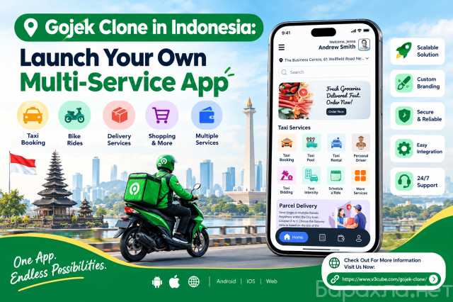Предложение: Gojek Clone in Indonesia: Launch Your Ow