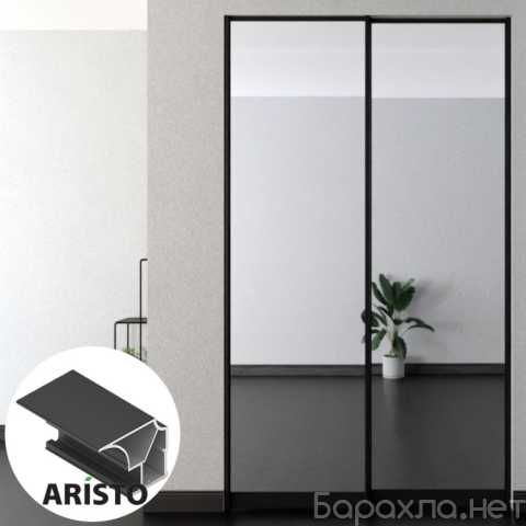 Продам: Дверь-купе ARISTO FLAT, зеркало, черный