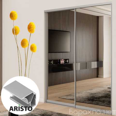Продам: Дверь-купе ARISTO FLAT, зеркало, хром
