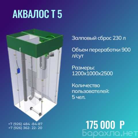 Продам: АКВАЛОС Т 5 (h=2,30m)